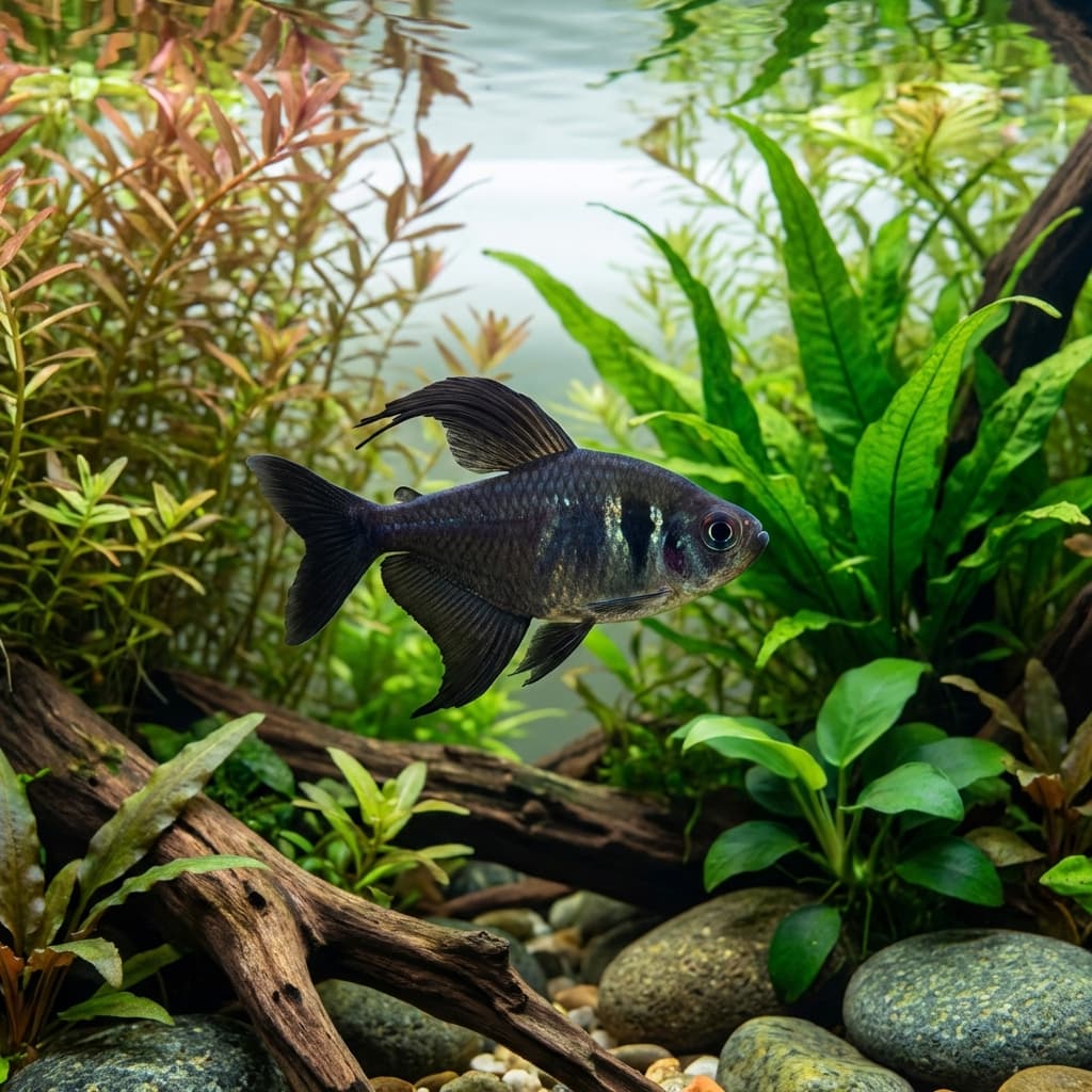 Black Phantom Tetra (Hyphessobrycon megalopterus)