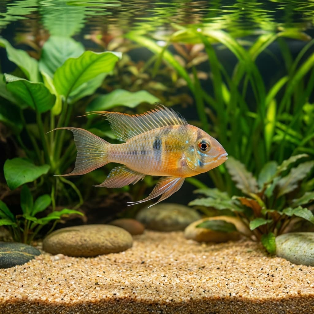 Bolivian Ram (Mikrogeophagus altispinosus)