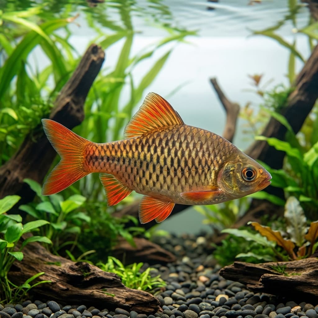 Checker Barb (Oliotius oligolepis)