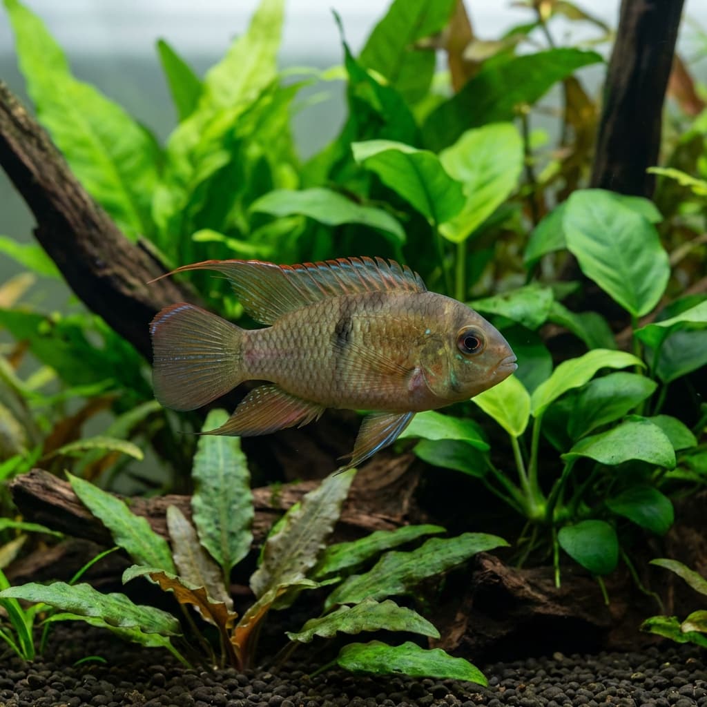 Flag Acara (Laetacara dorsigera)