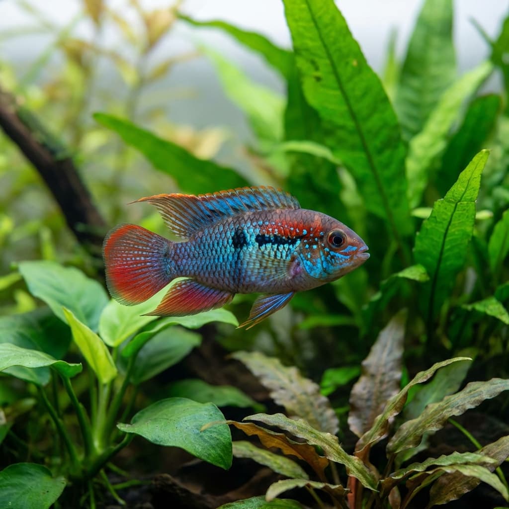 Flag Cichlid (Laetacara curviceps)