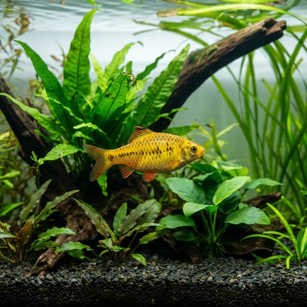 Gold Barb (Barbodes semifasciolatus)
