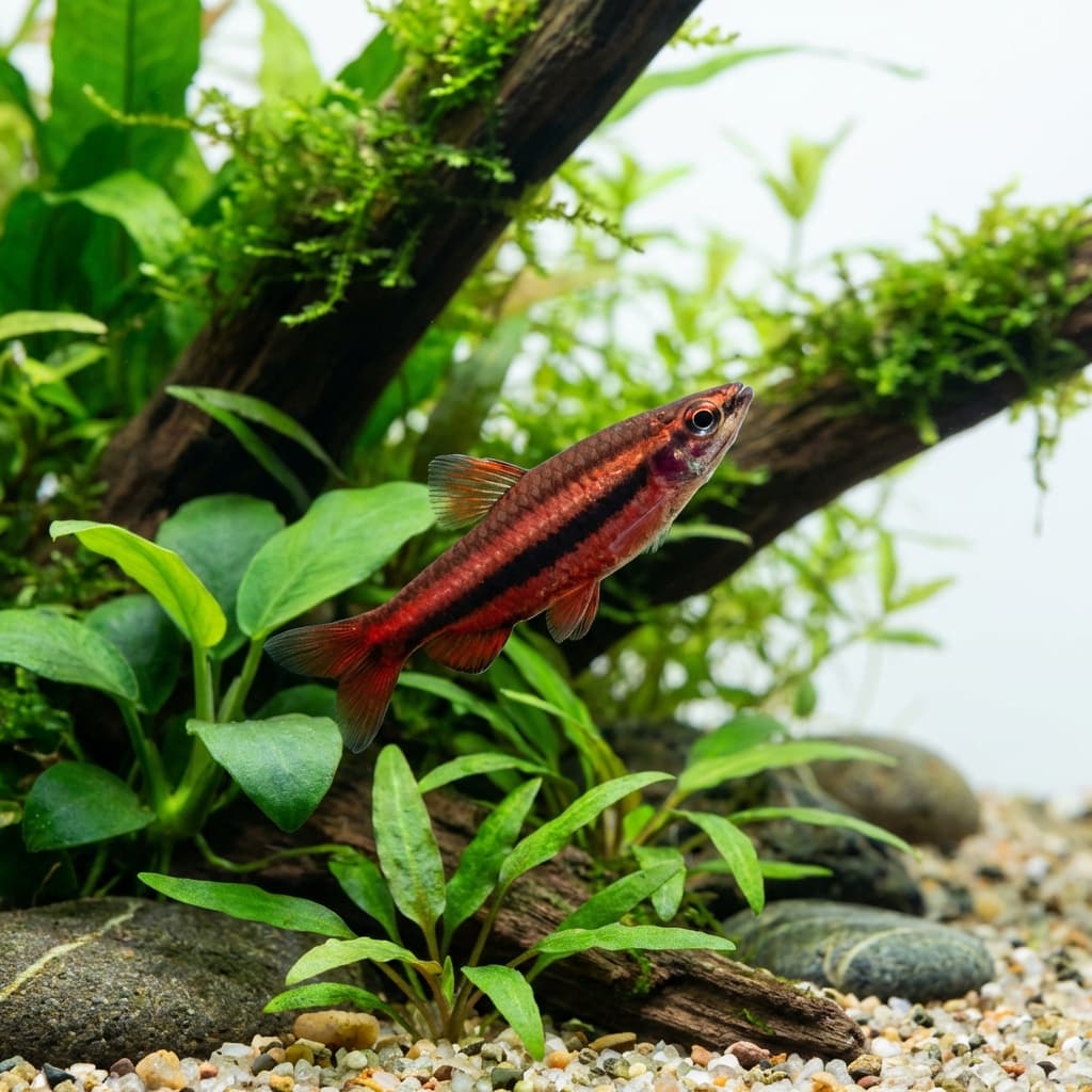 Honey Red Pencilfish (Nannostomus rubrocaudatus)