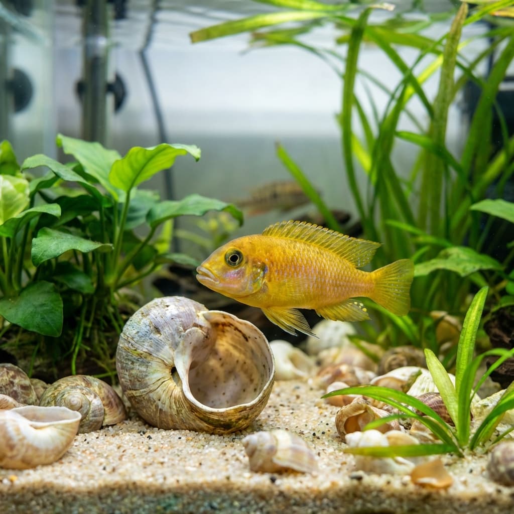 Lamprologus Ocellatus (Gold Shell Dweller)