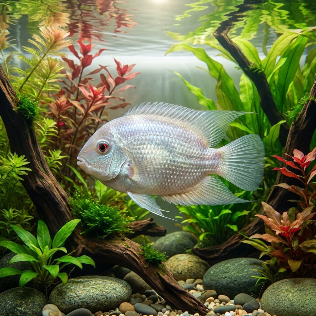 Platinum Severum (Heros efasciatus)