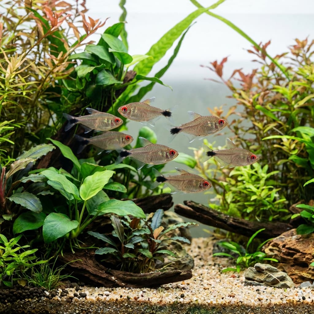 Red Eye Tetra (Moenkhausia sanctaefilomenae)