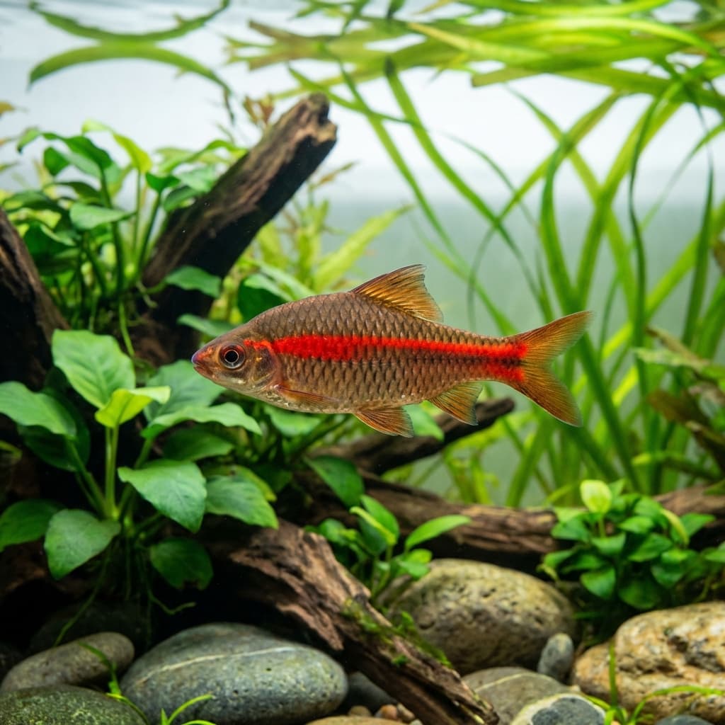 Redline Torpedo Barb (Sahyadria chalakkudiensis)