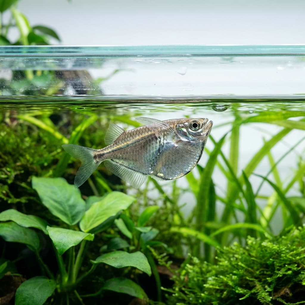 Silver Hatchetfish (Gasteropelecus sternicla)