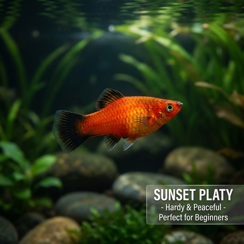 Sunset Platy (Xiphophorus maculatus var.)