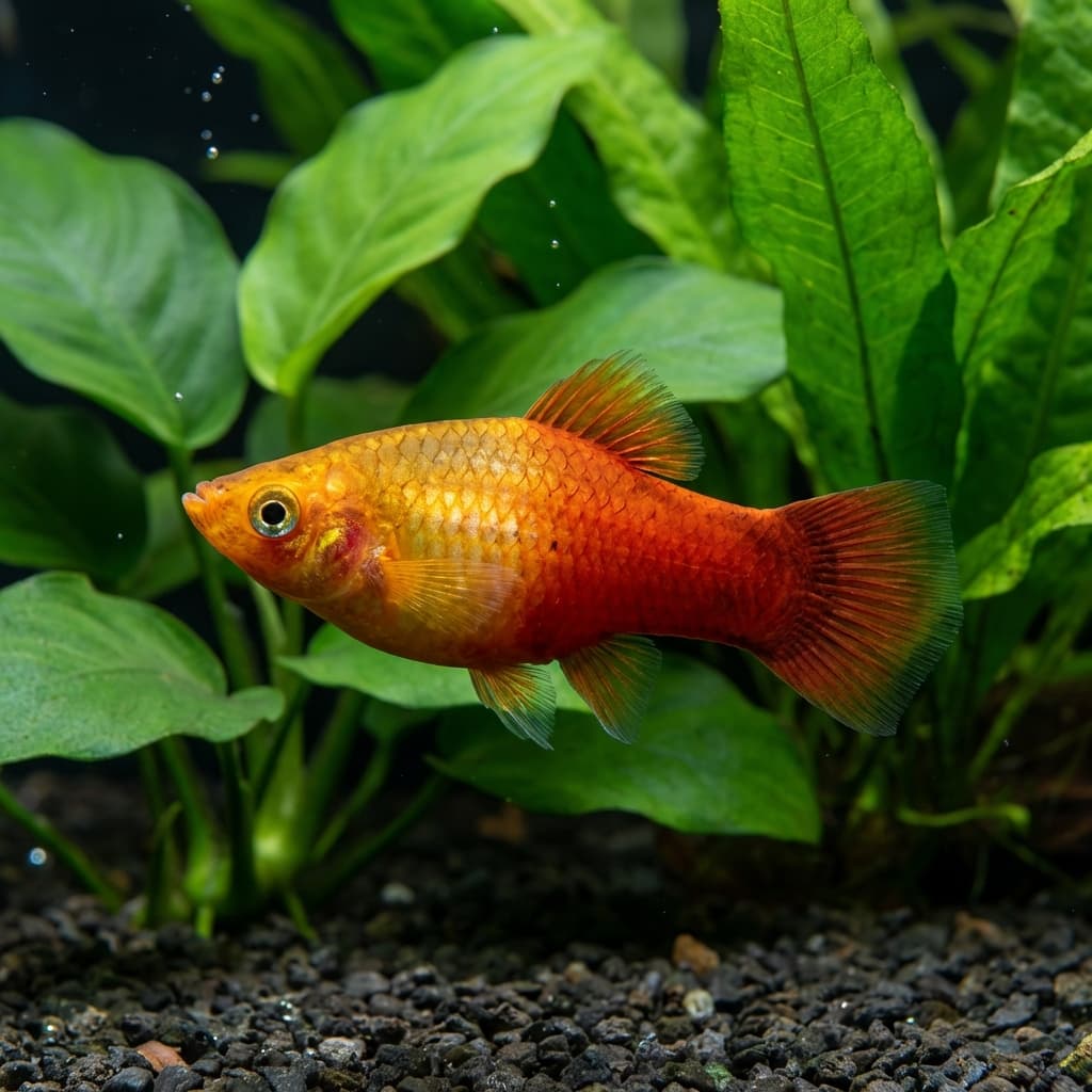 Sunset Variatus Platy (Xiphophorus variatus var.)