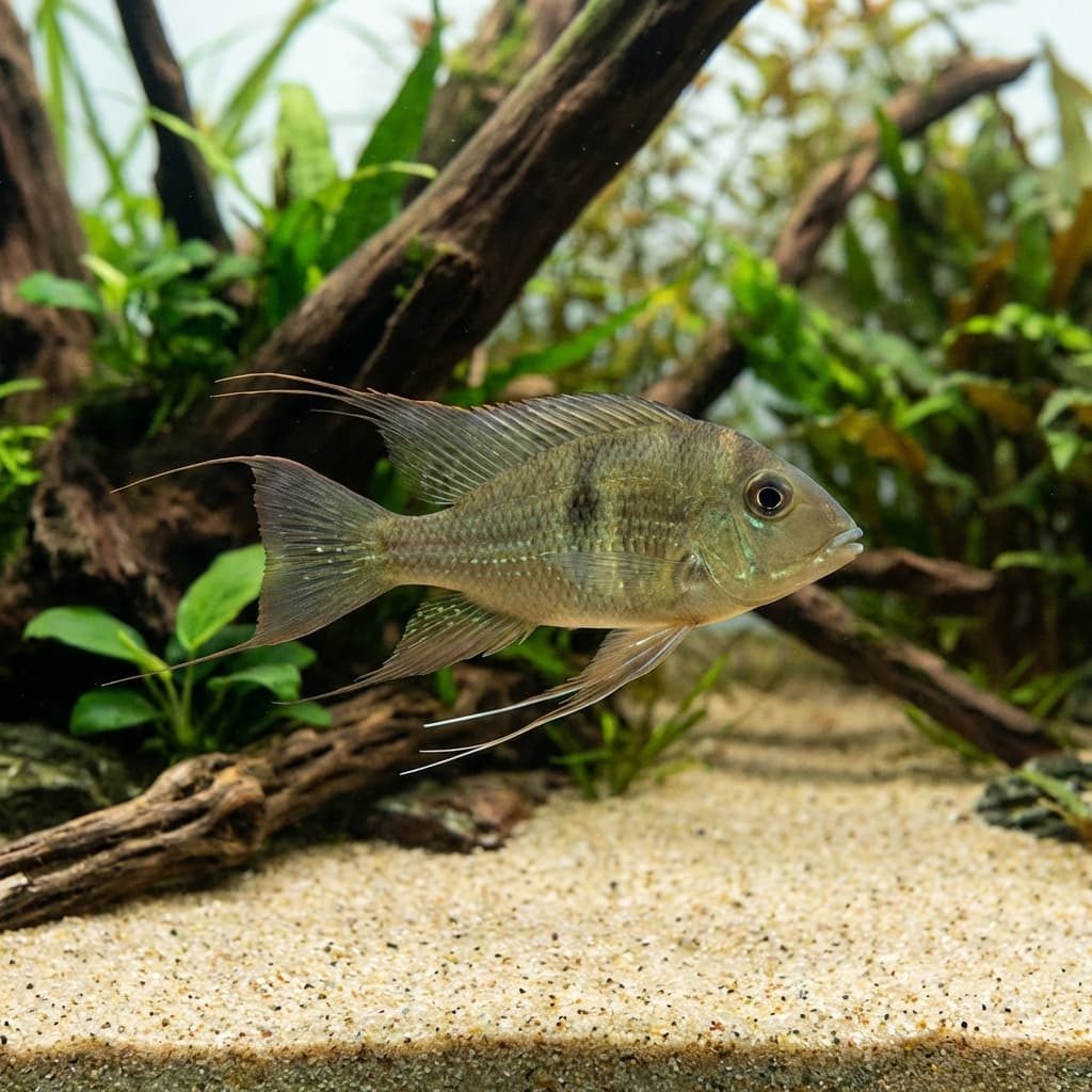 Threadfin Acara (Acarichthys heckelii)