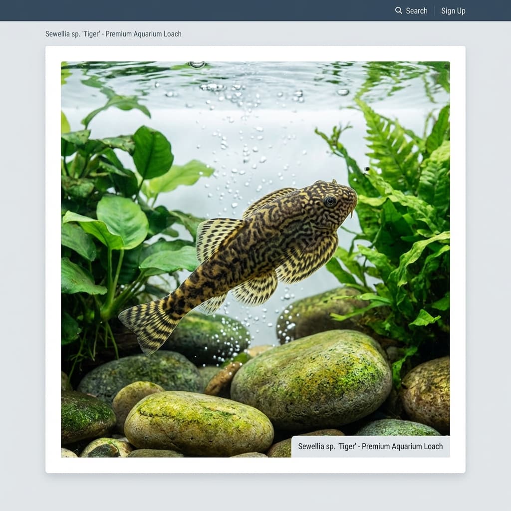 Tiger Hillstream Loach (Sewellia sp. 'Tiger')